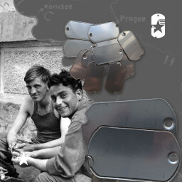 Repro-nerezové známky US DOG TAGS WWII se zubem